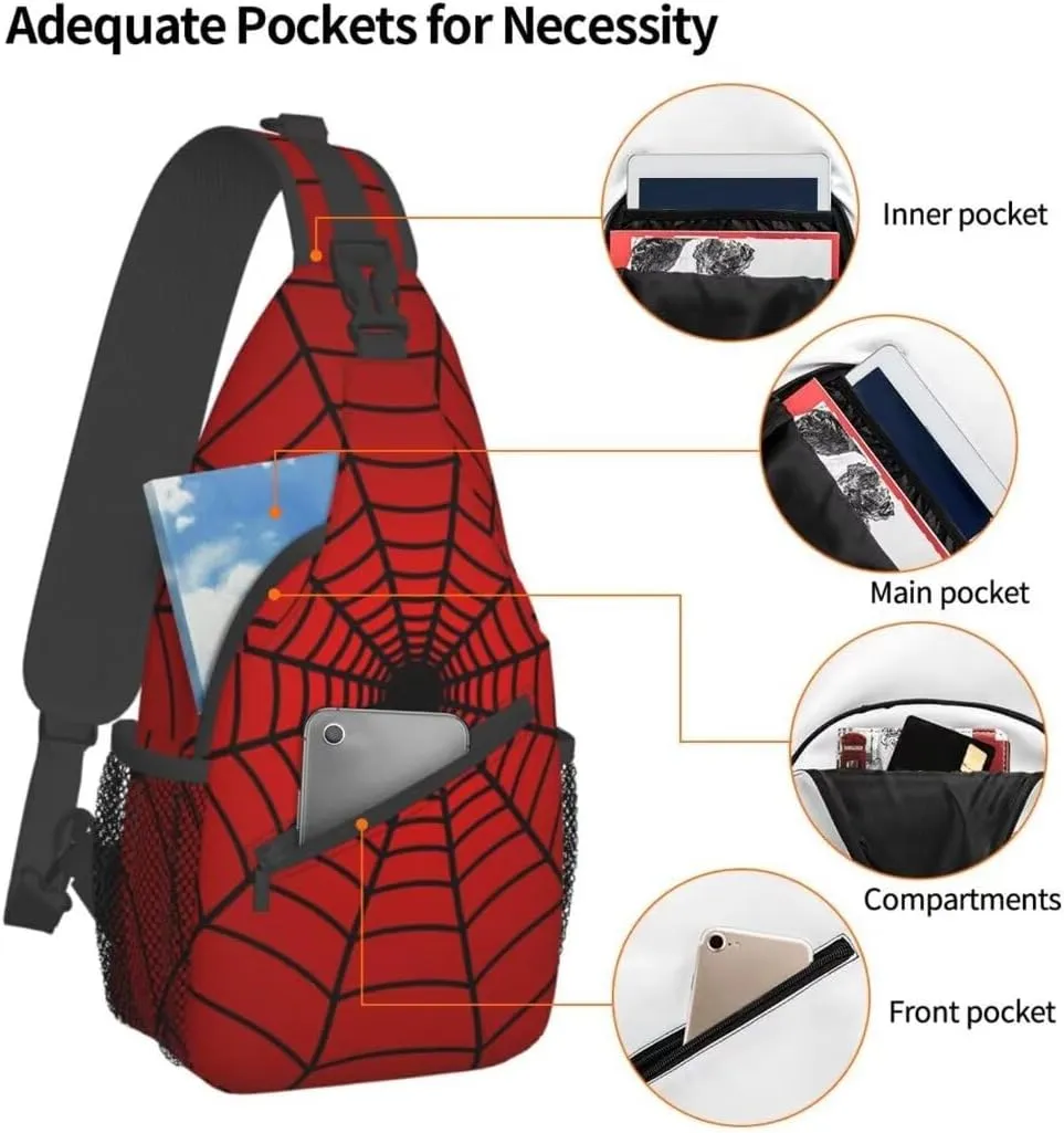 Unisex Sling Bag Crossbody Backpack for Men Women Casual Chest Bag Shoulder Backpack Sport Travel Hiking Daypack