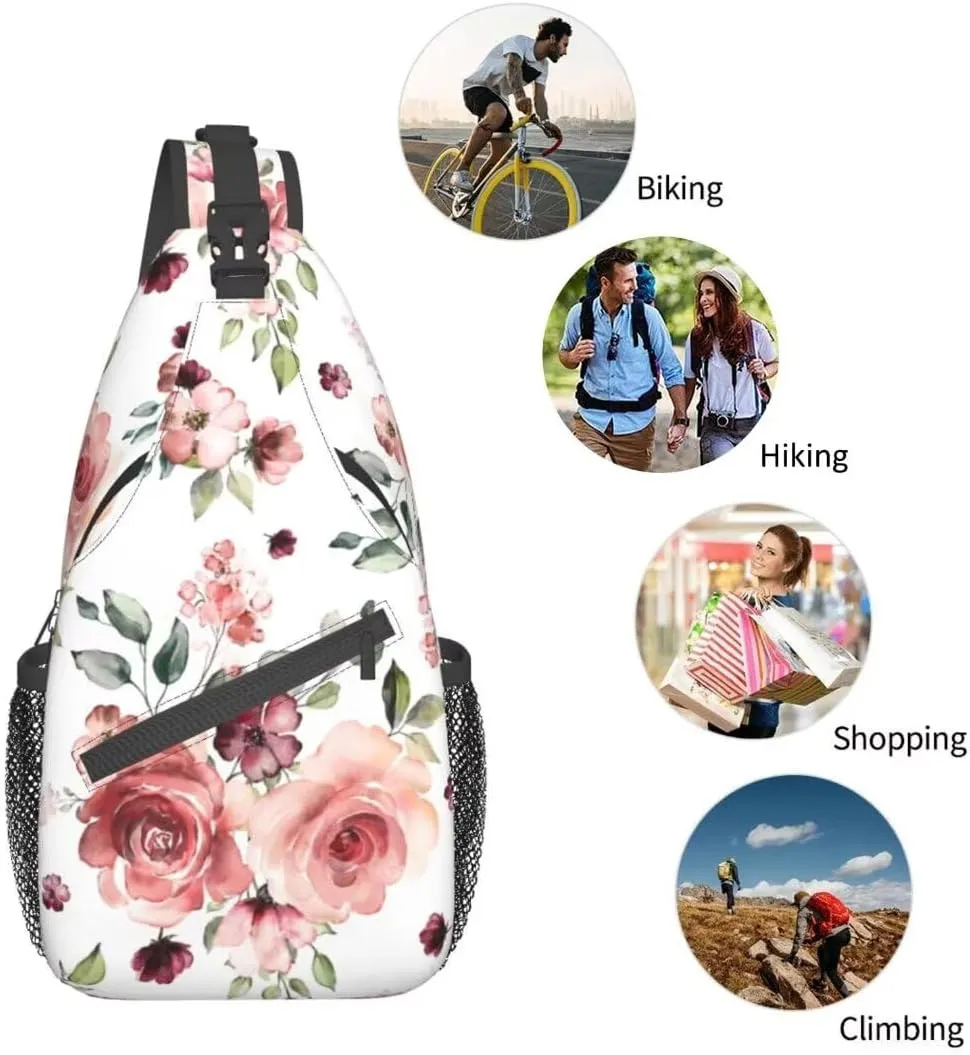 Unisex Sling Bag Crossbody Backpack for Men Women Casual Chest Bag Shoulder Backpack Sport Travel Hiking Daypack