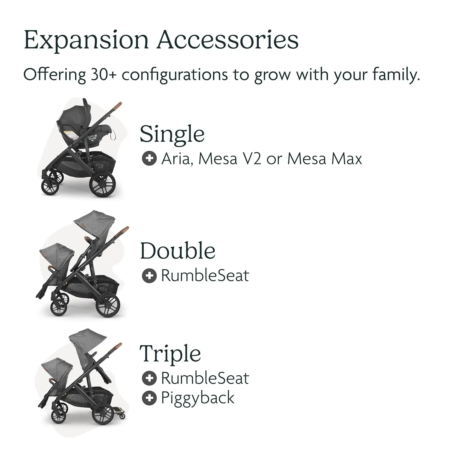 UPPAbaby Vista V3 Stroller   Bassinet V3 - Convertible Single-to-Double Stroller System- Bassinet, Toddler Seat, Bug Shield, Rain Shield Included - Declan (Oat Mélange/Silver Frame/Chestnut Leather)