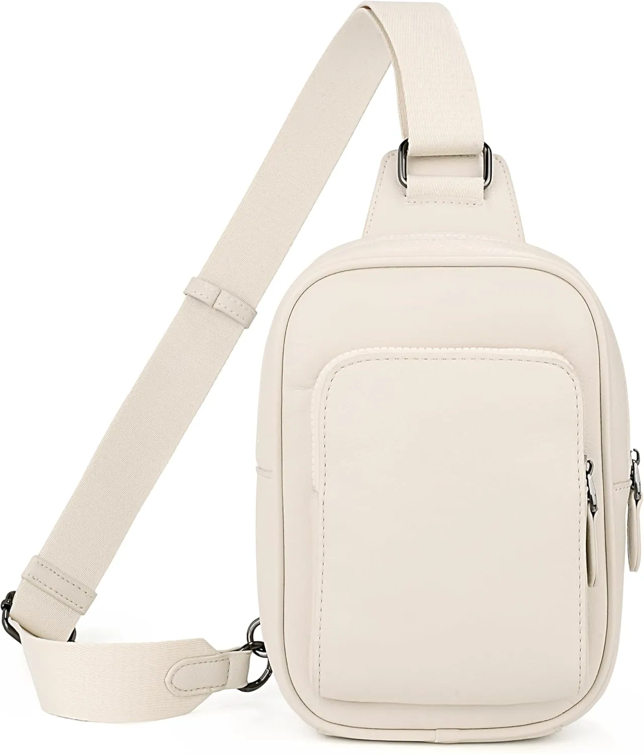 Uromee Sling Bag for Women Crossbody Purse Vegan Leather Fashion Fanny Pack Chest Bag Convertible Small Backpack