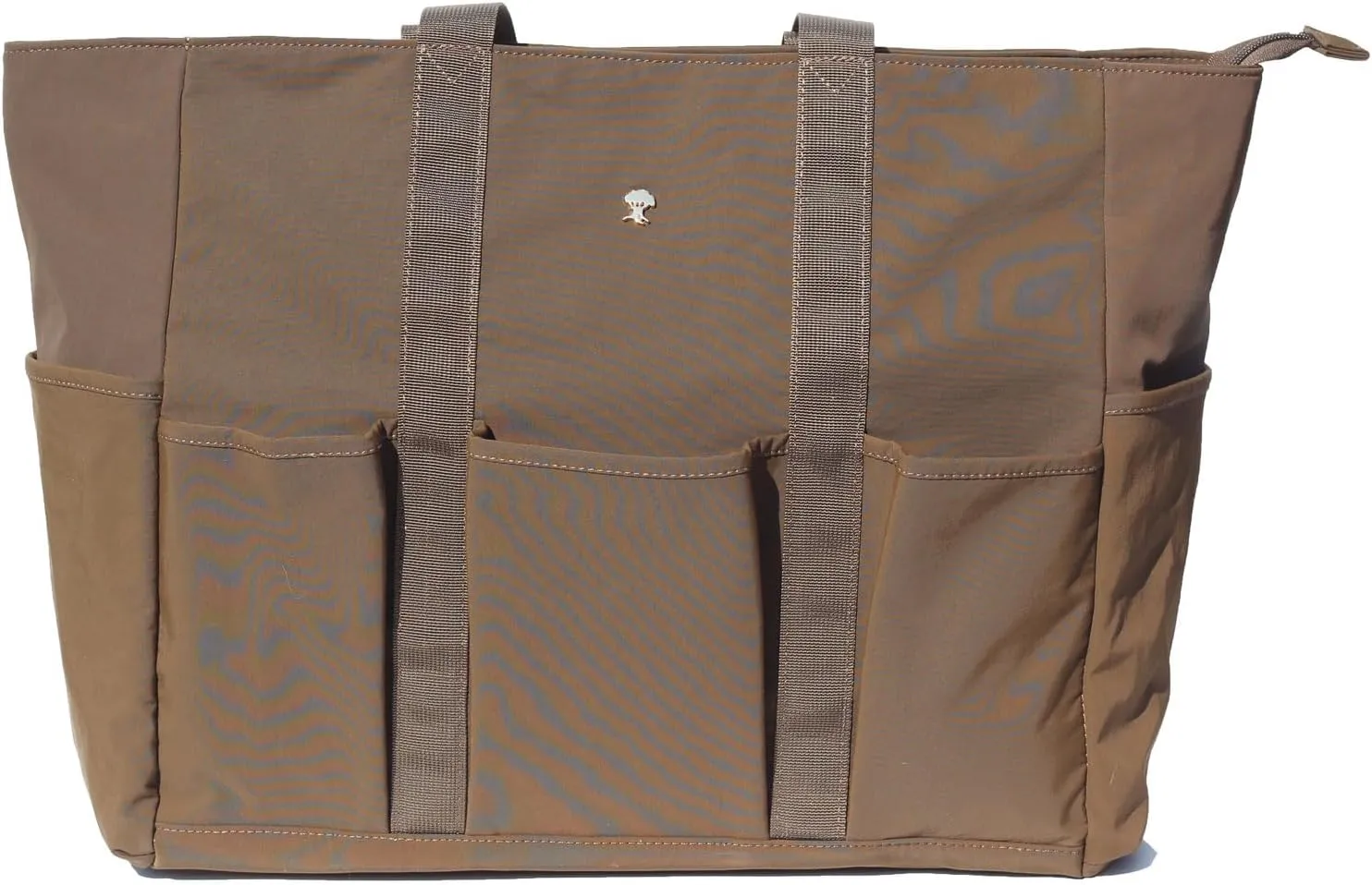 Utility Tote Bag Weekender Duffle Bag with 13 Pockets - Perfect for Travel, Work, Gym, Beach, Teachers, and Nurses (Brown)