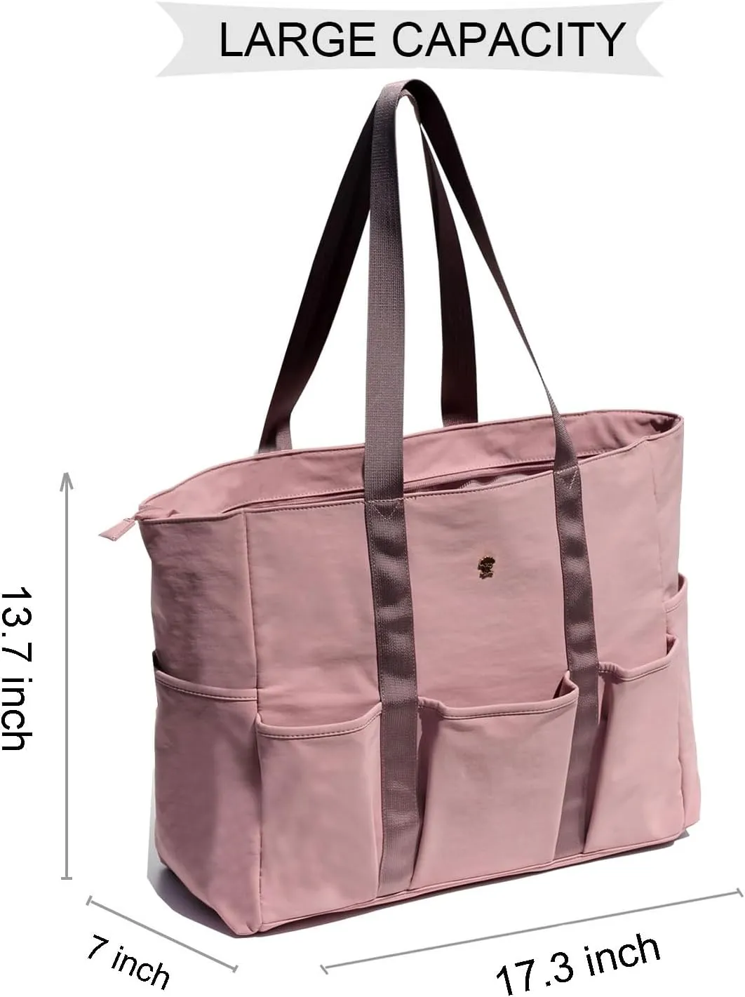 Utility Tote Bag Weekender Duffle Bag with 13 Pockets - Perfect for Travel, Work, Gym, Beach, Teachers, and Nurses