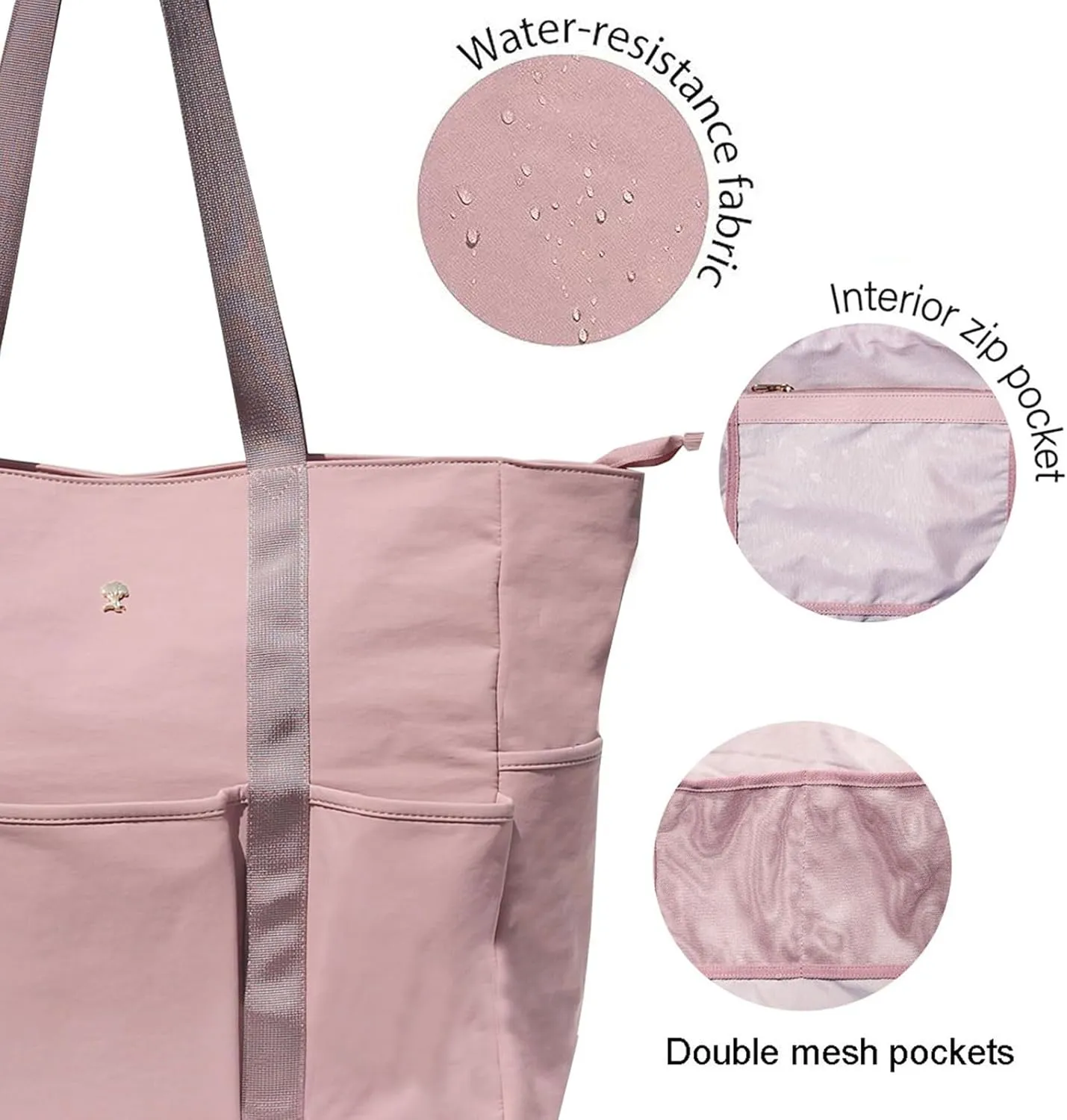 Utility Tote Bag Weekender Duffle Bag with 13 Pockets - Perfect for Travel, Work, Gym, Beach, Teachers, and Nurses