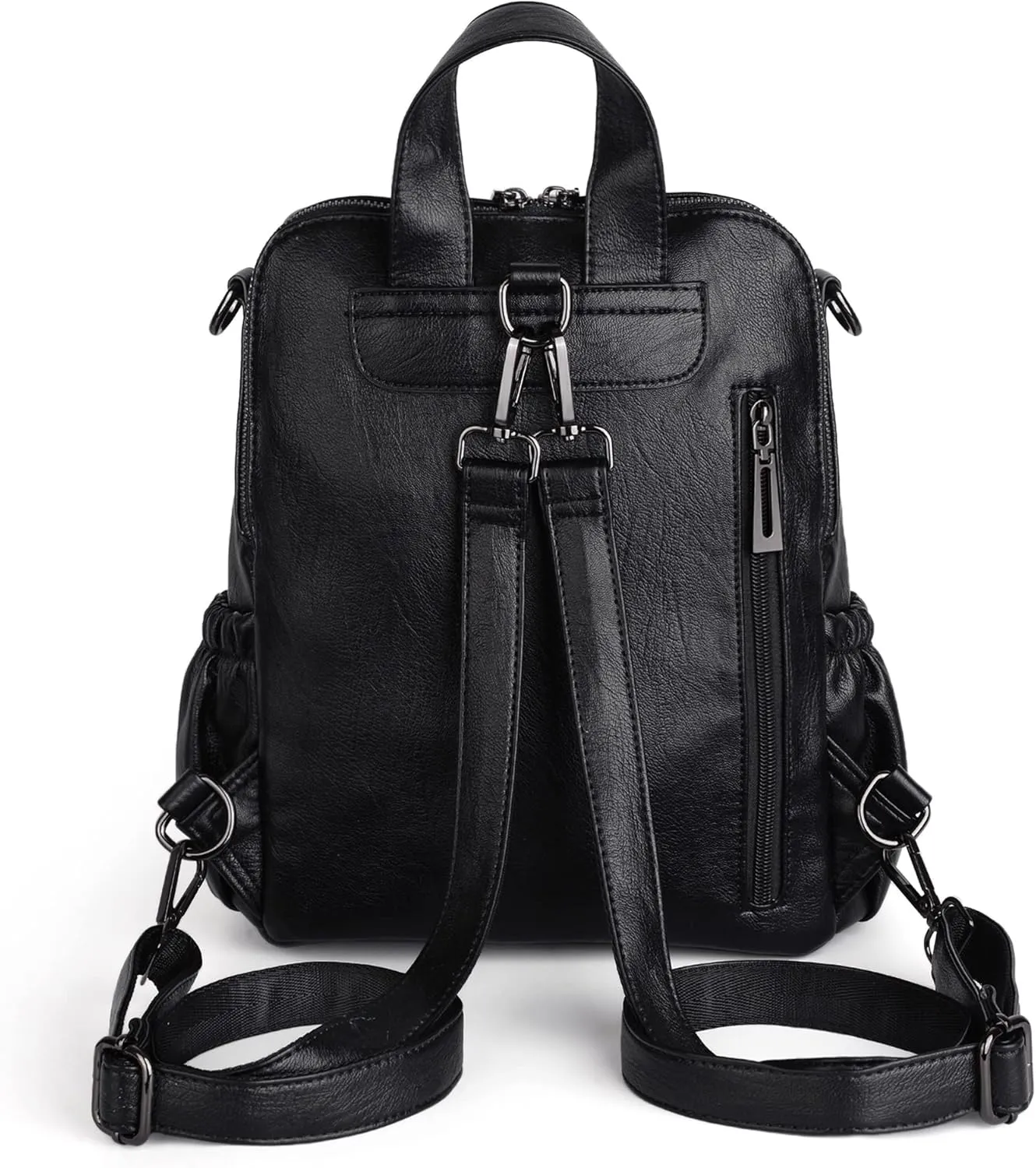 UTO Women Backpack Purse Leather Vegan Ladies Fashion Designer Rucksack Convertible Travel Shoulder Bag with Tassel
