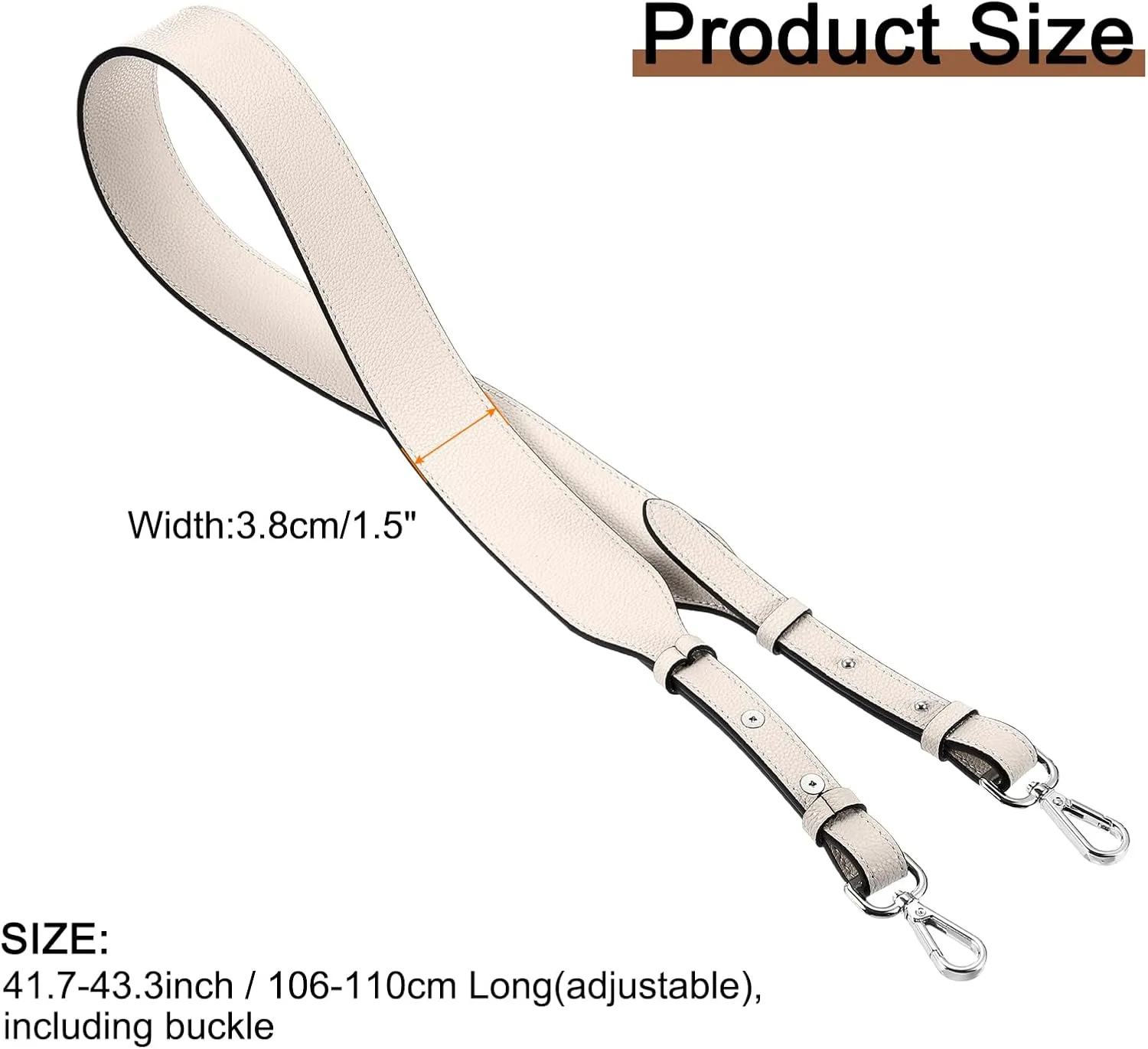 uxcell Leather Purse Strap, Adjustable Crossbody Replacement Straps for Handbags, Shoulder Bag
