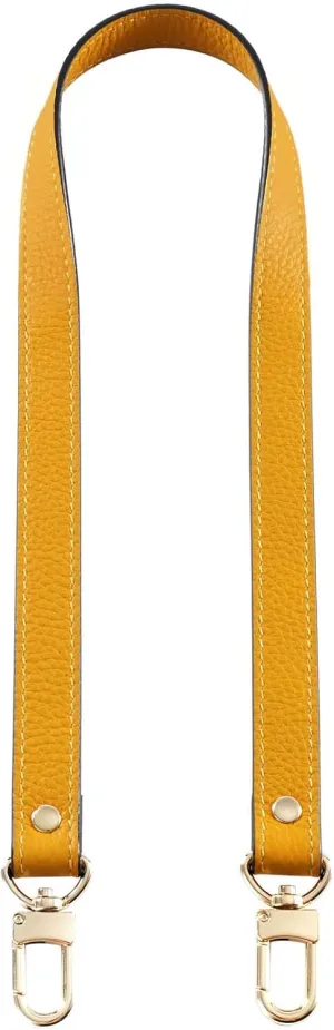 VanEnjoy 26 Inch Full Grain Leather Replacement Hand Strap for Handbag Shoulder Bag Purse(Yellow)