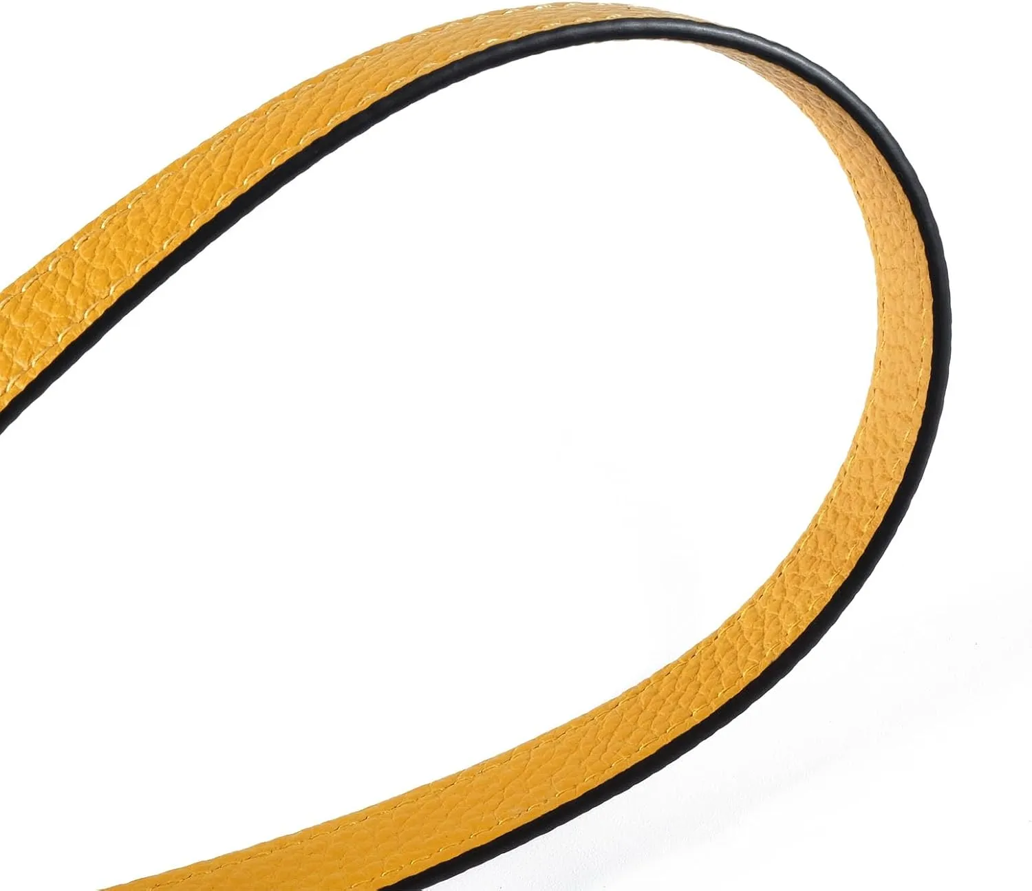 VanEnjoy 26 Inch Full Grain Leather Replacement Hand Strap for Handbag Shoulder Bag Purse(Yellow)
