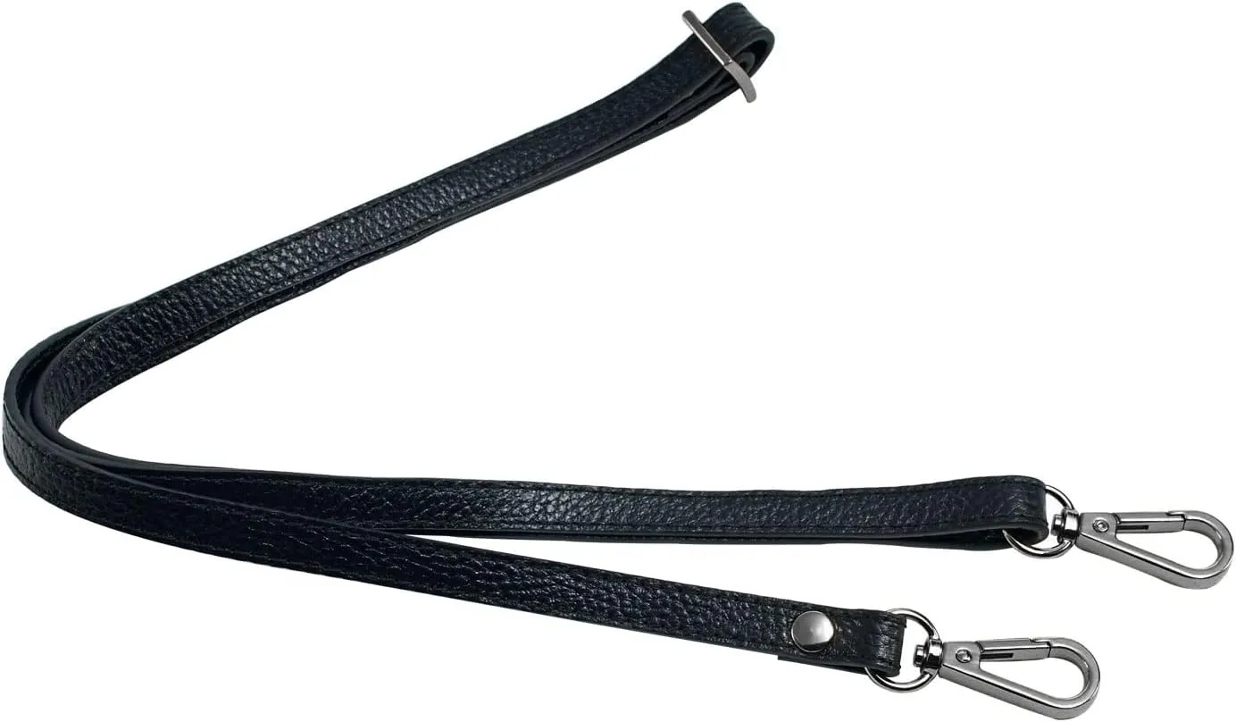VanEnjoy Full Grain Leather Adjustable Replacement Strap Cross Body Bag Purse, 26-51" Long,0.47“Wide
