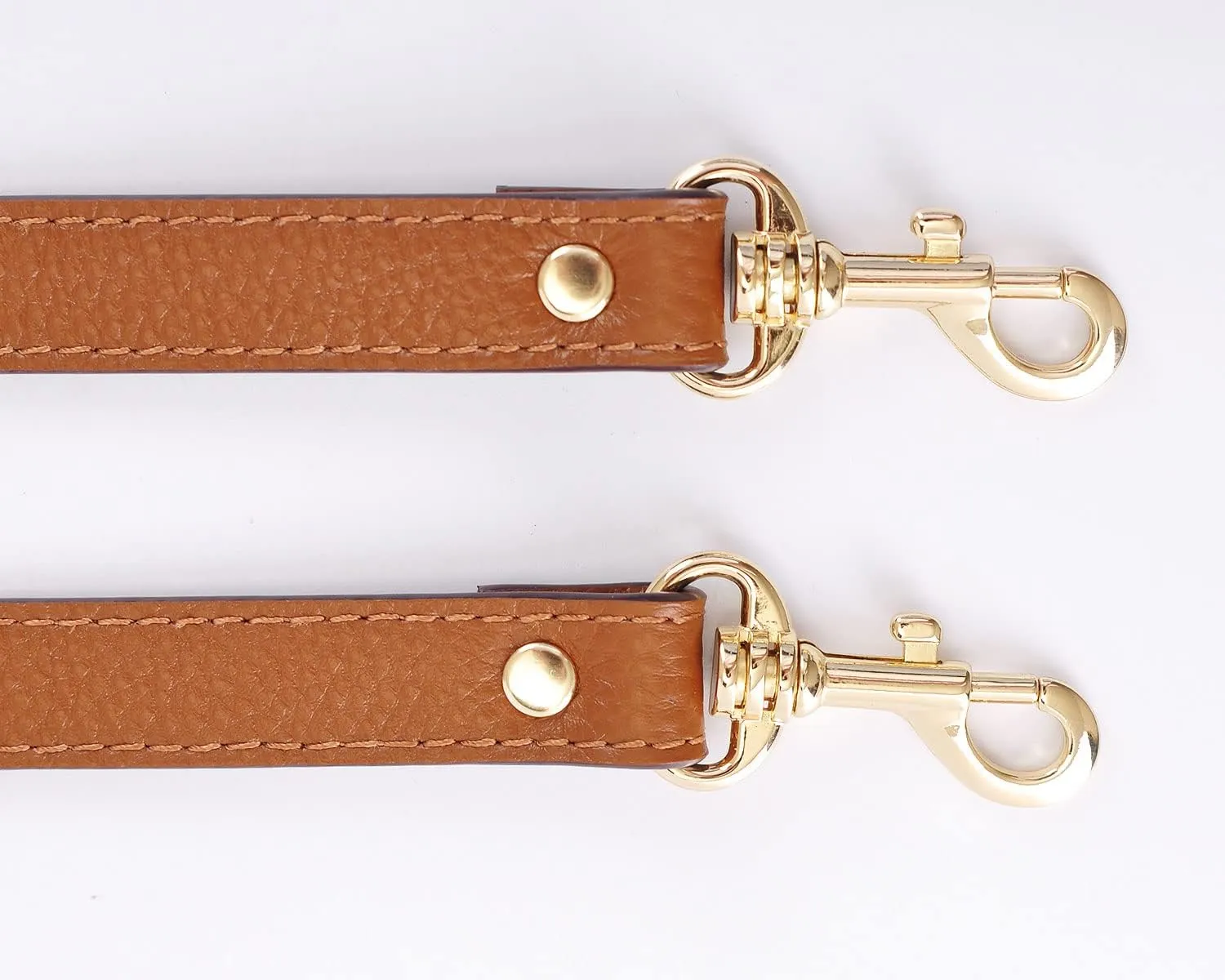 VanEnjoy Pair Full Grain Leather Replacement Strap For Handbags Purse Bags-26“Long,0.71" Wide