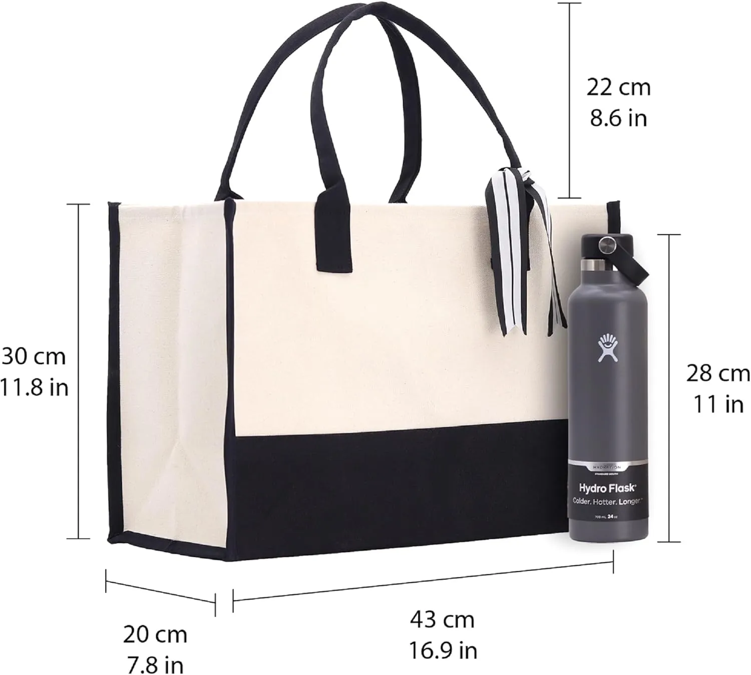 VANESSA ROSELLA Grandma's Getaway Cotton Canvas Tote Bag Grandma Gift Bag Shopping Bag