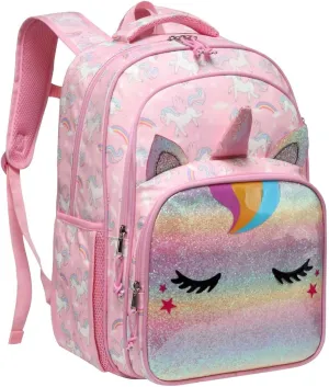 VASCHY Kids backpacks, 16in Water Resistant Boys Girls Backpack for Preschool/Primary/Elementary School Bookbag