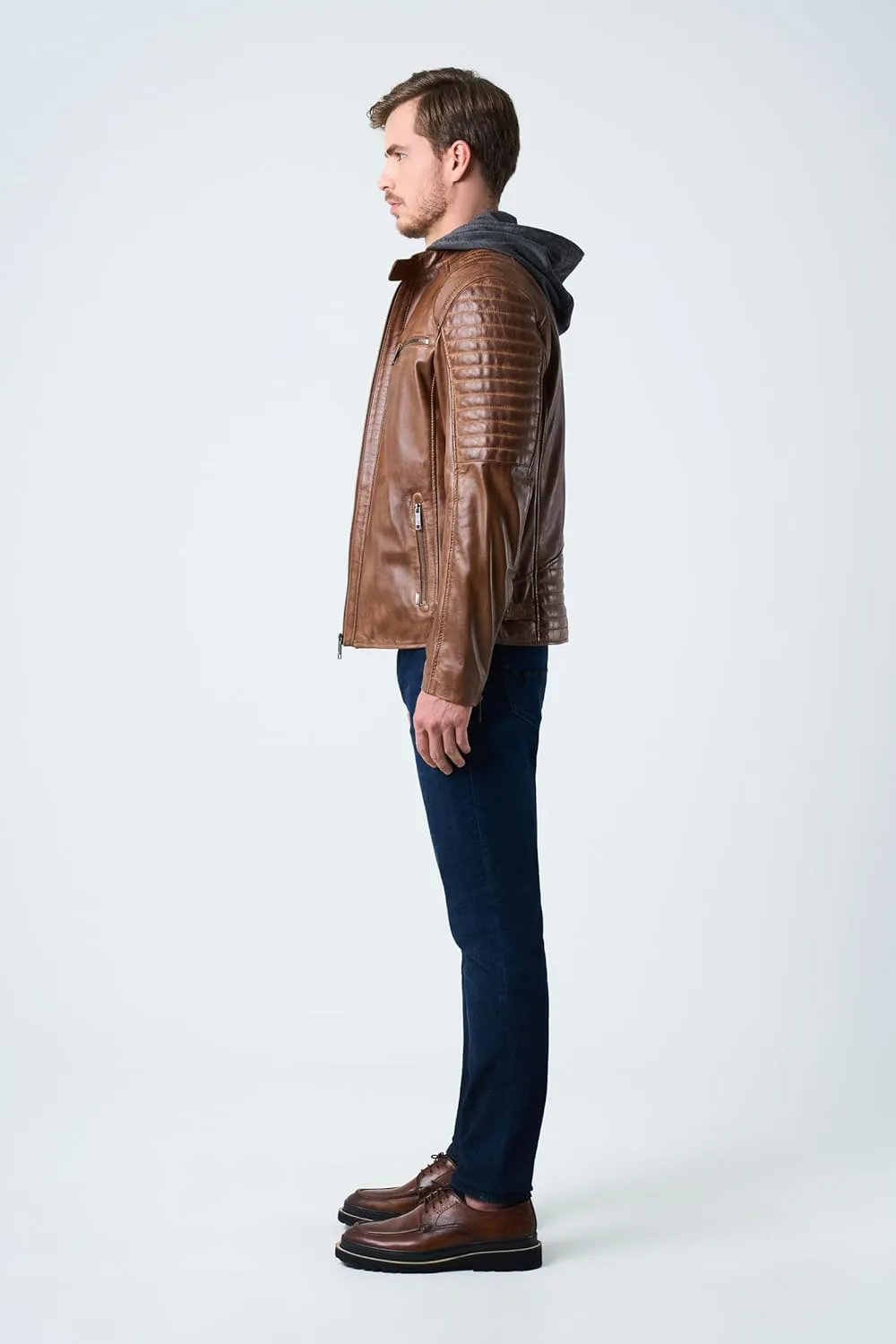 VELEZ Full Grain Leather Jackets for Men Casual Stylish Fashion