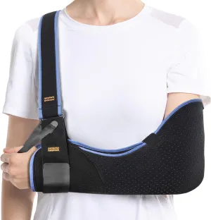 Velpeau Arm Sling Shoulder Immobilizer for Women and Men, fit Left or Right Arm - Rotator Cuff Support Brace - Medical Sling for Shoulder, Clavicle, Elbow Injury (Comfort type, Large: Bust 33.5″-41″)