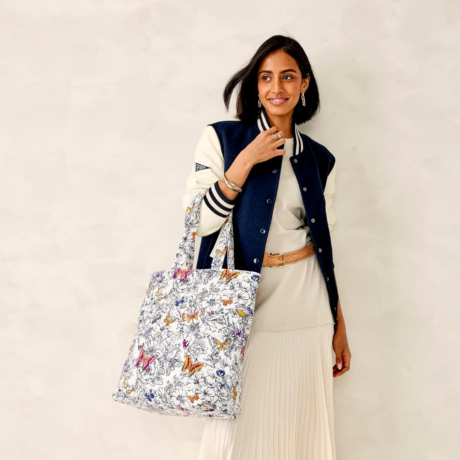 Vera Bradley Premium Cotton Clermont Travel Tote