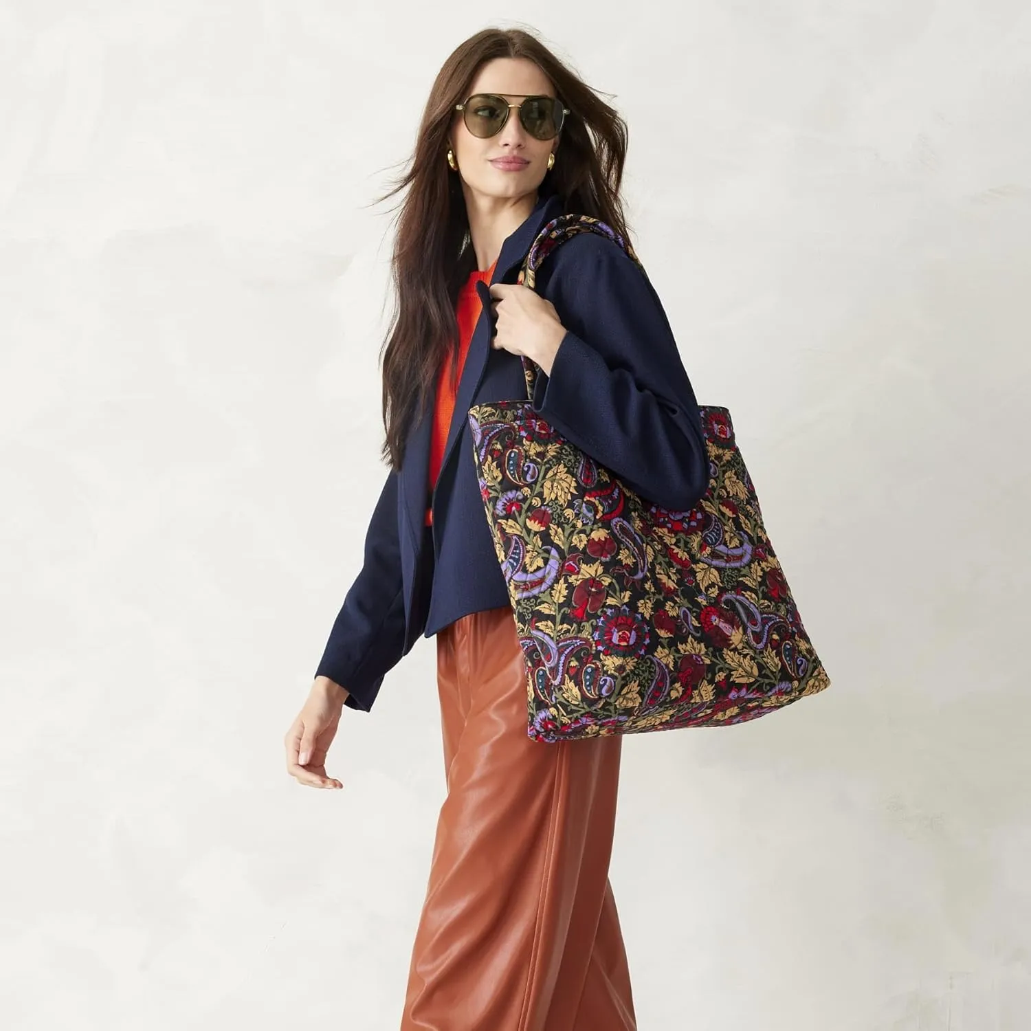 Vera Bradley Premium Cotton Clermont Travel Tote