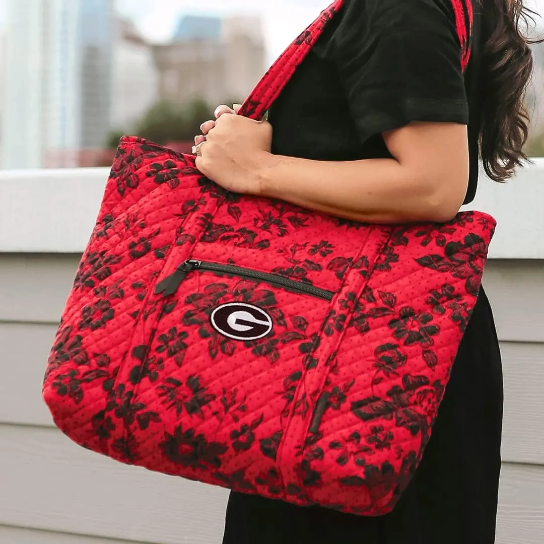 Vera Bradley Women's Cotton Collegiate Vera Tote Bag (Multiple Teams Available)
