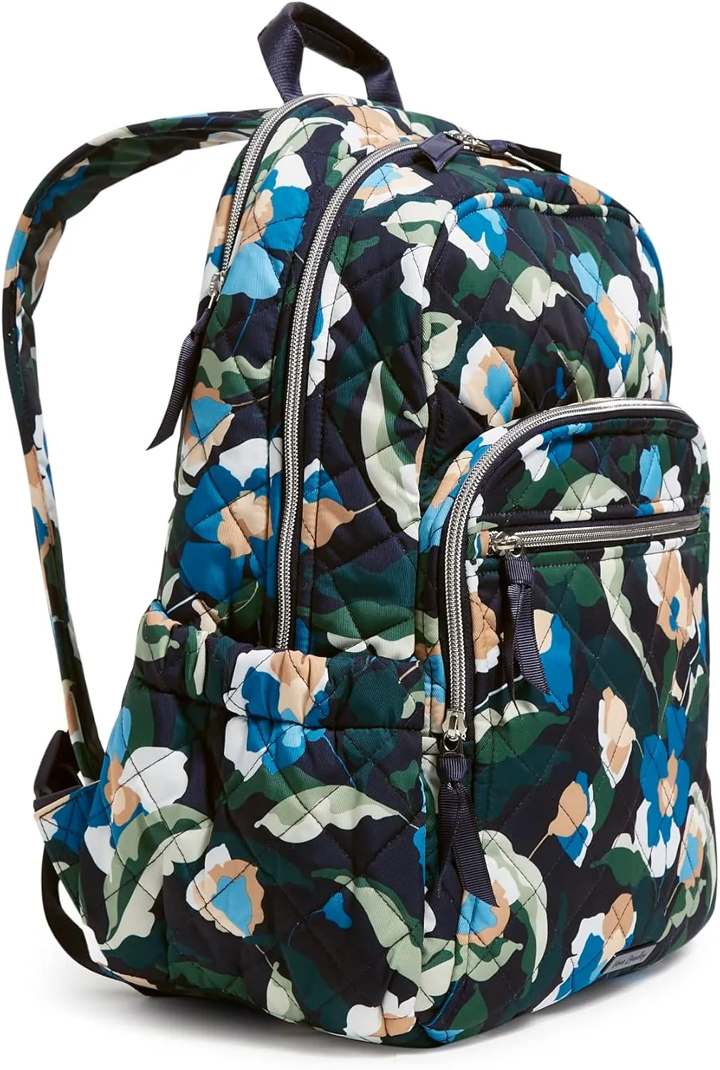 Vera Bradley Women's Performance Twill Campus Backpack, Immersed Blooms, One Size