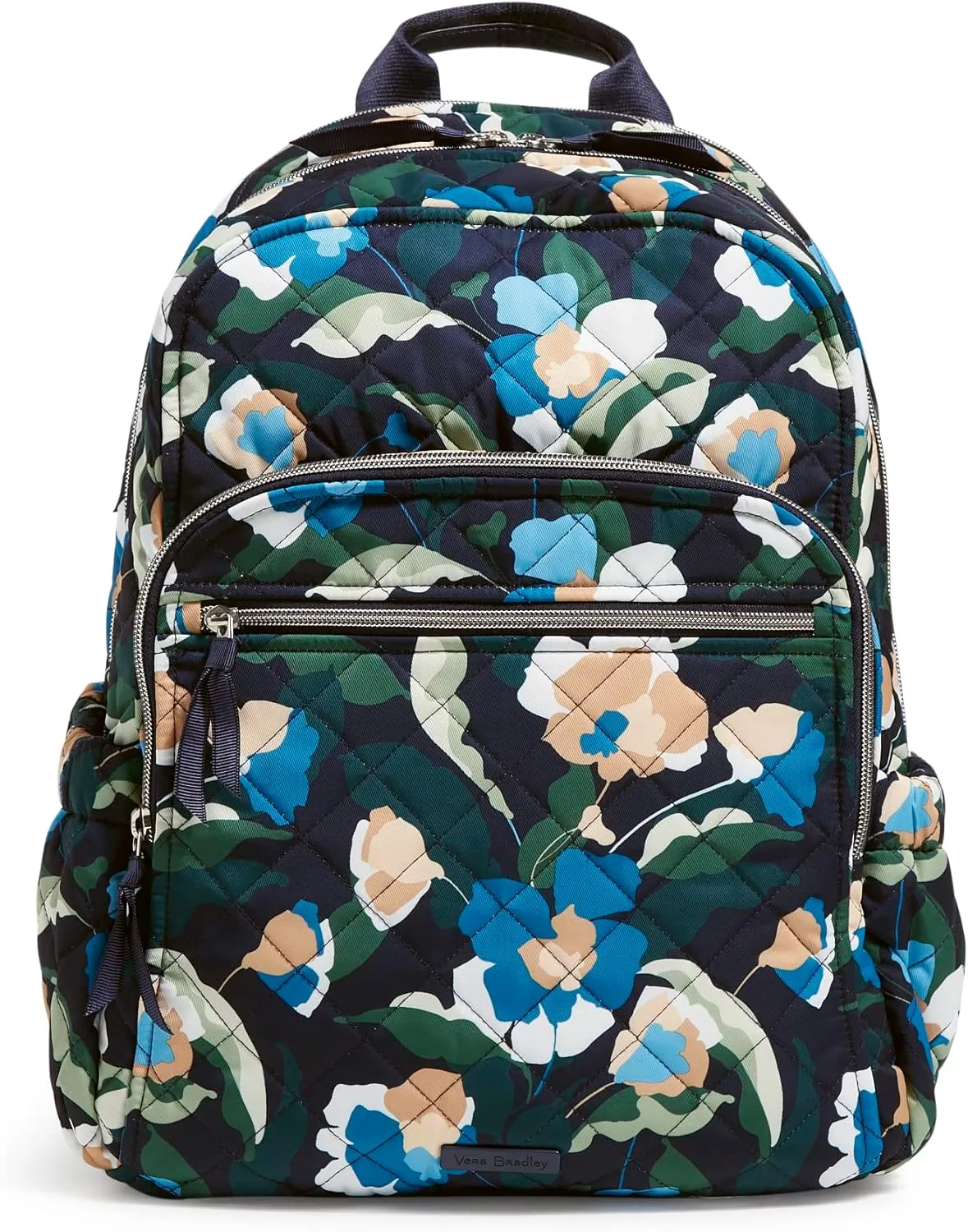 Vera Bradley Women's Performance Twill Campus Backpack, Immersed Blooms, One Size