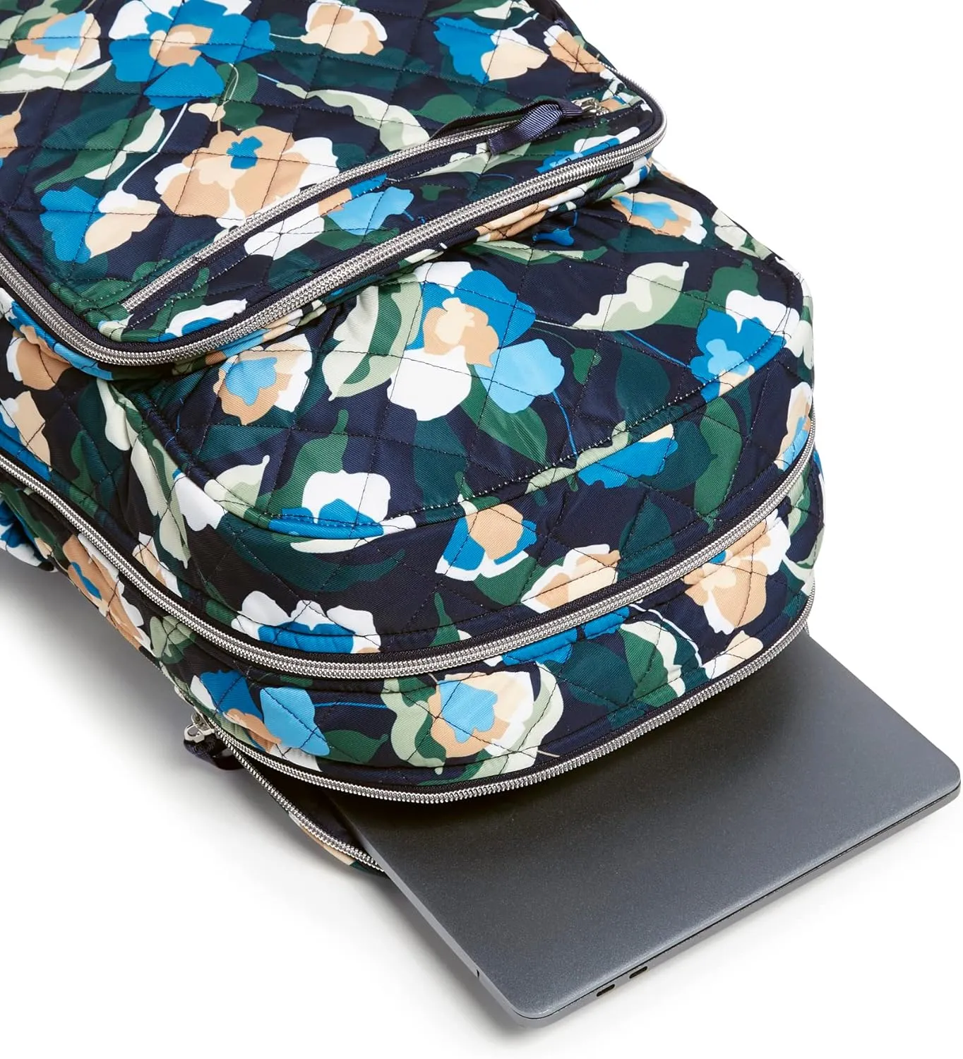 Vera Bradley Women's Performance Twill Campus Backpack, Immersed Blooms, One Size