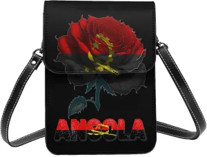 Vintage Argentina Argentinean Flag Rose Flower Small Crossbody Purse Cell Phone Bag for Women