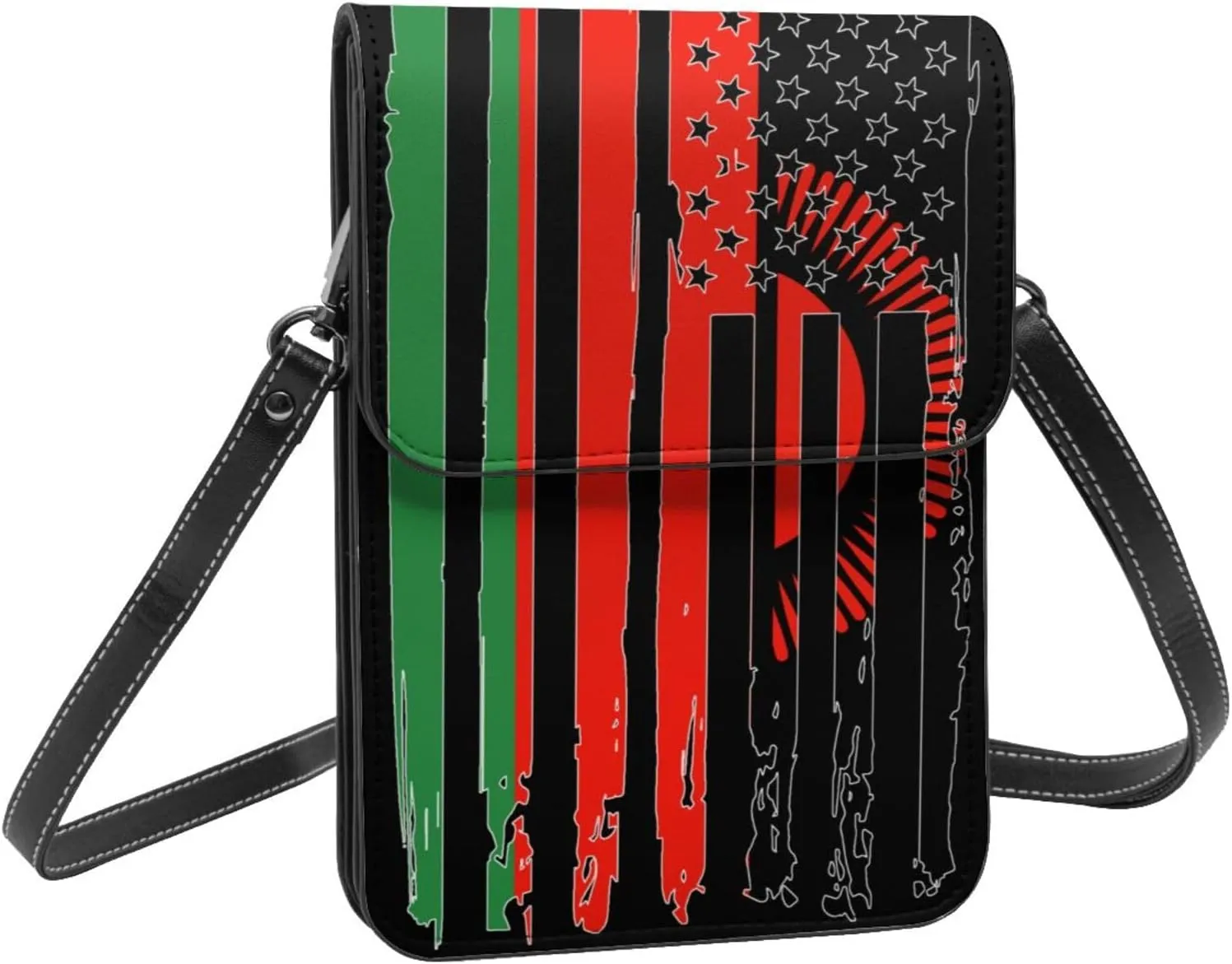 Vintage Niger Nigerien America Flag Striped Patterns Small Crossbody Purse Cell Phone Bag for Women