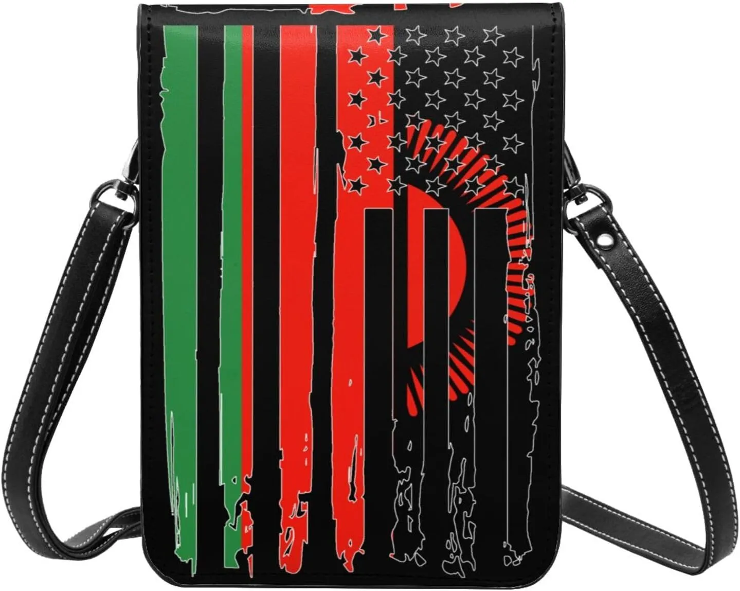 Vintage Niger Nigerien America Flag Striped Patterns Small Crossbody Purse Cell Phone Bag for Women