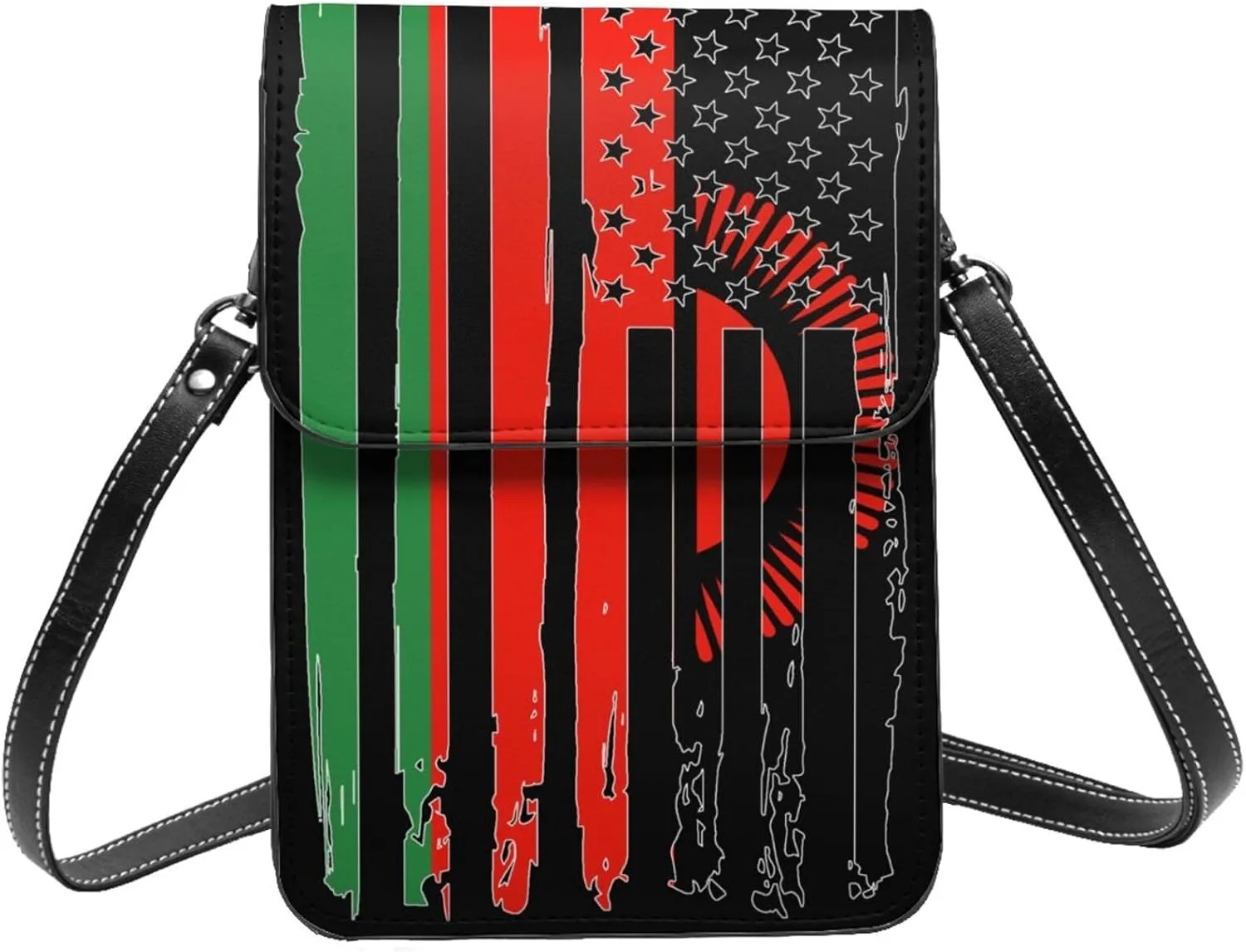 Vintage Niger Nigerien America Flag Striped Patterns Small Crossbody Purse Cell Phone Bag for Women