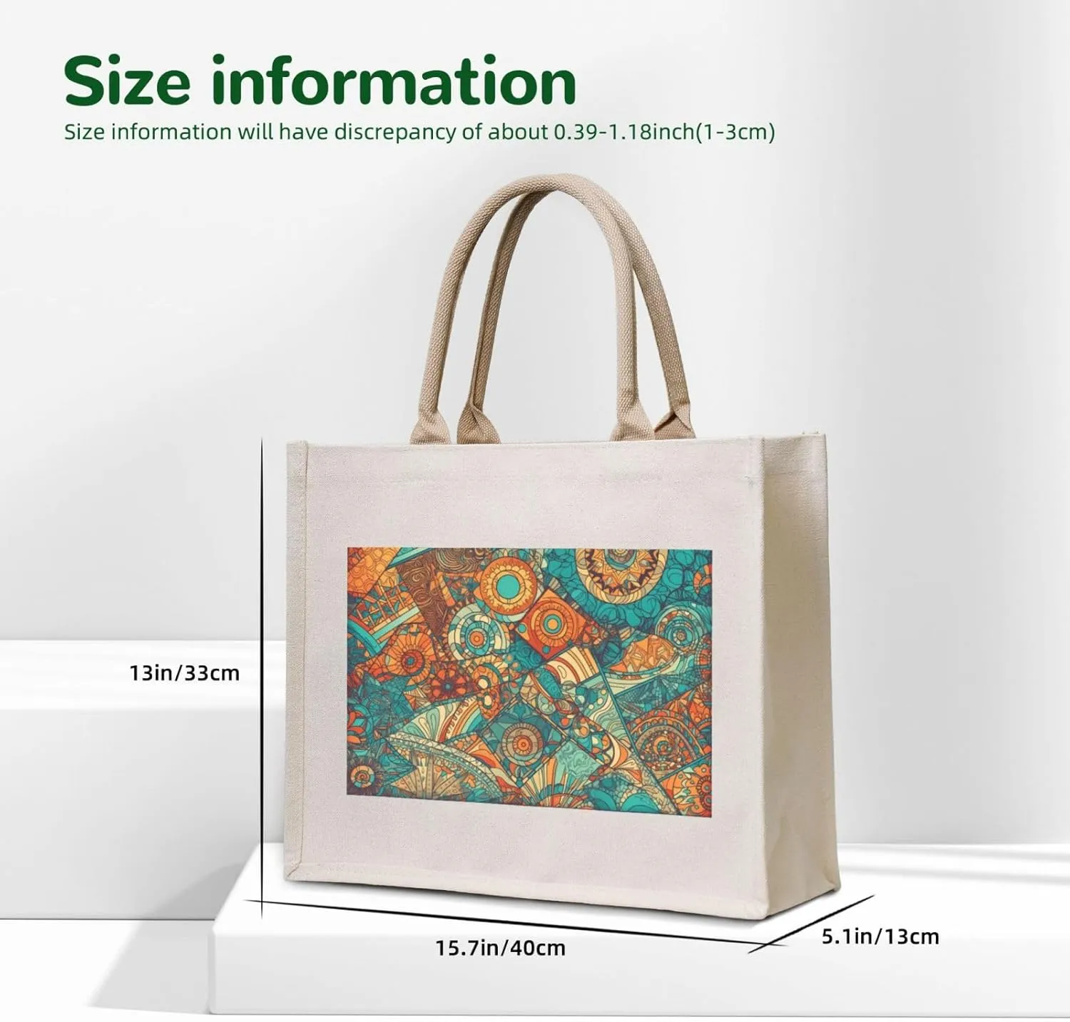 Vintage Sunflowers Canvas Tote Bag for Women, USA Flag Present Bag for Mom Teachers Friends Bridesmaids