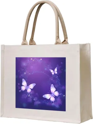 Vintage Sunflowers Canvas Tote Bag for Women, USA Flag Present Bag for Mom Teachers Friends Bridesmaids