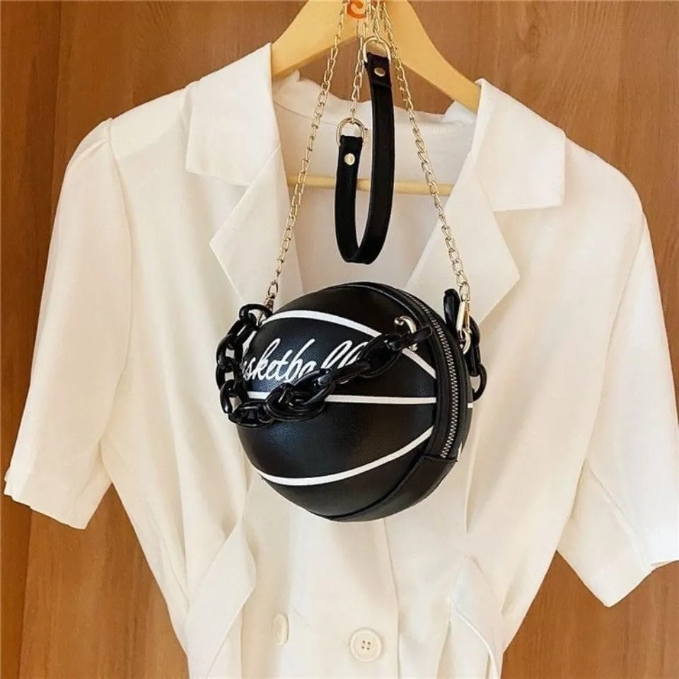 Viral Rugby Ball-Shaped Crossbody Bag for Women | Trendy Contrast Panel Shoulder Purse with Detachable Strap | Compact