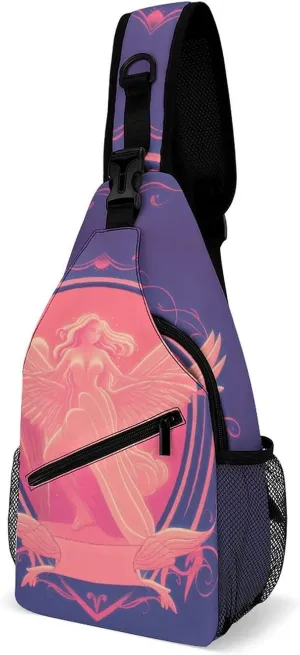 Virgo Sling Bag Crossbody Chest Bag Casual Shoulder Backpack Sport Travel Hiking Daypack for Women Men