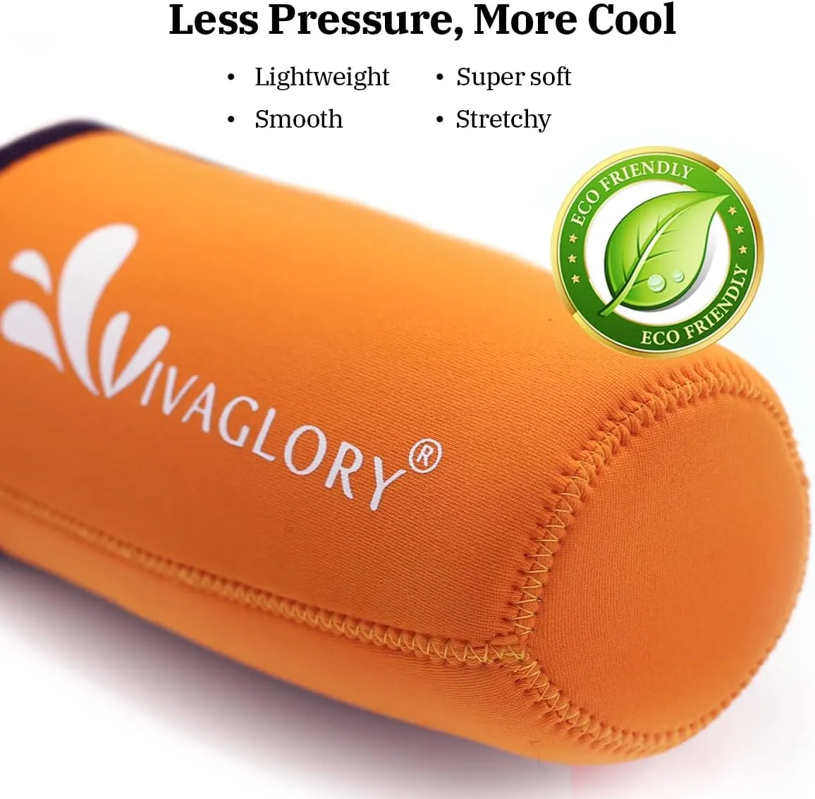 VIVAGLORY Neoprene Water Bottle Holder, Insulated Water Bottle Sling with Adjustable Shoulder Strap, Great for Stainless Steel & Plastic Bottles, Sport & Energy Drinks