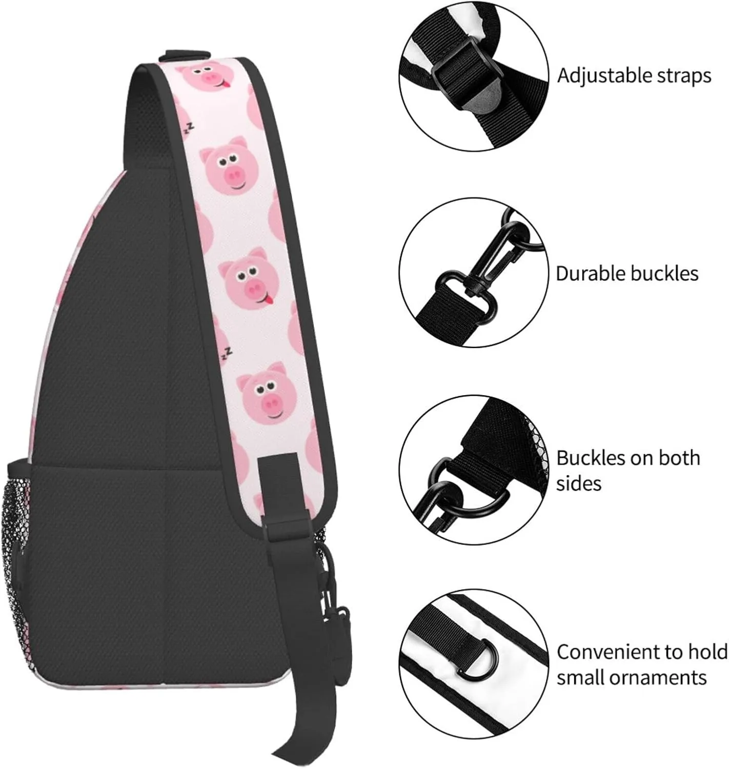 VOOHDDY Sling Bag For Women Men Travel Hiking Backpack Crossbody Shoulder Chest Bags Casual Daypack Sport