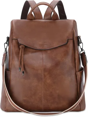 VX VONXURY Backpack Purse for Women Faux Leather Anti-Theft Backpack With Detachable Shoulder Strap Fashion Women Handbag For Daily Work Travel