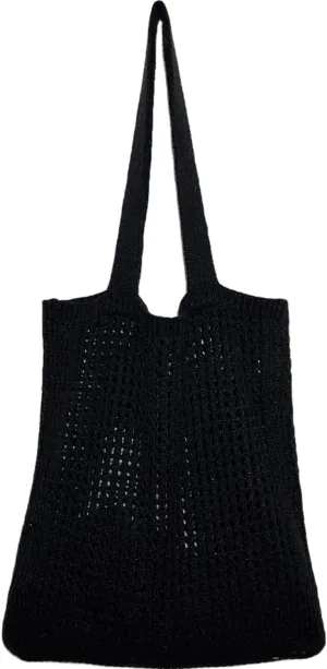 WantGor Crochet Bags, Beach Mesh Tote Bag Womens Shoulder Shopping Handbag Casual Travel Totes Bag Foldable Hobo Bags