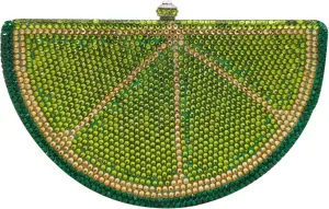 Watermelon Slice Crystal Clutch Bag Women Fruits Evening Handbags Bridal Party Rhinestone Purse Wedding Bag,Mini