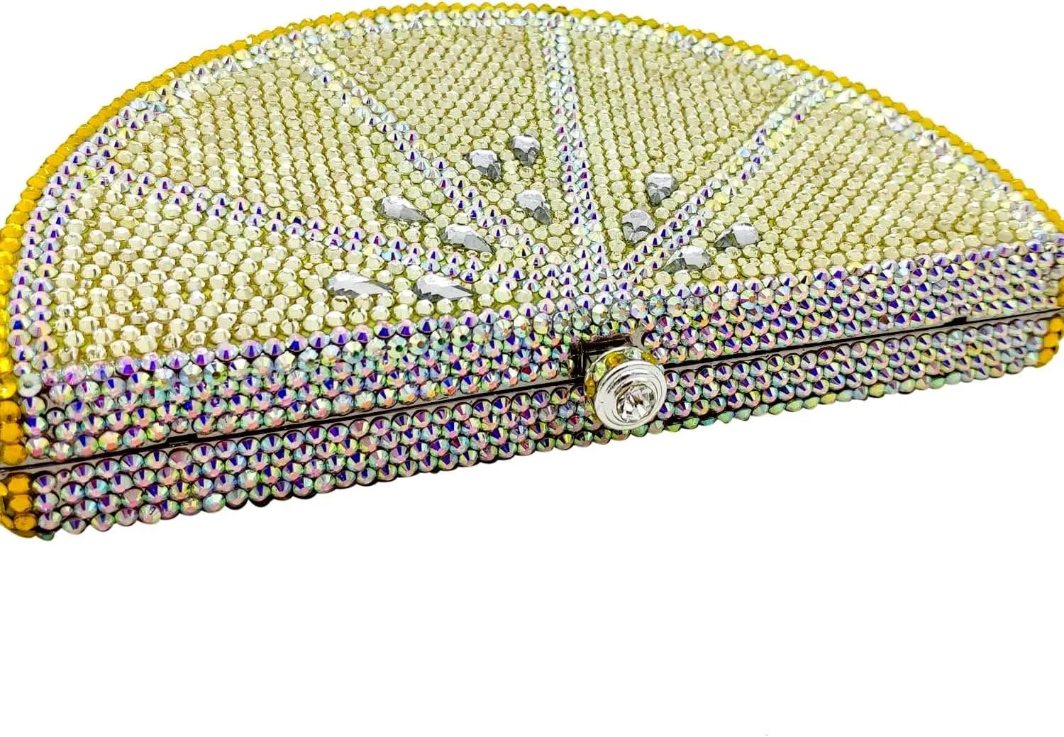 Watermelon Slice Crystal Clutch Bag Women Fruits Evening Handbags Bridal Party Rhinestone Purse Wedding Bag,Mini