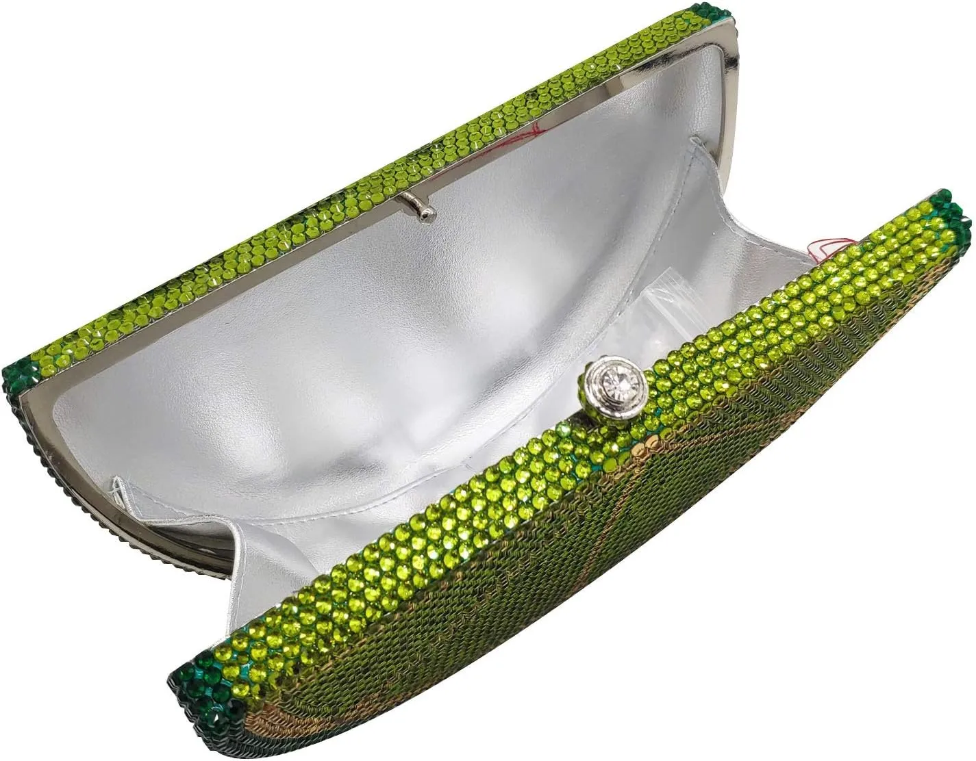 Watermelon Slice Crystal Clutch Bag Women Fruits Evening Handbags Bridal Party Rhinestone Purse Wedding Bag,Mini