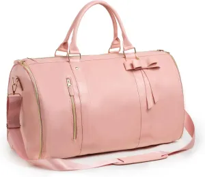 WEALTH Convertible Toiletry Bag - Waterproof Travel Organizer, Weekender Essentials (Pink)