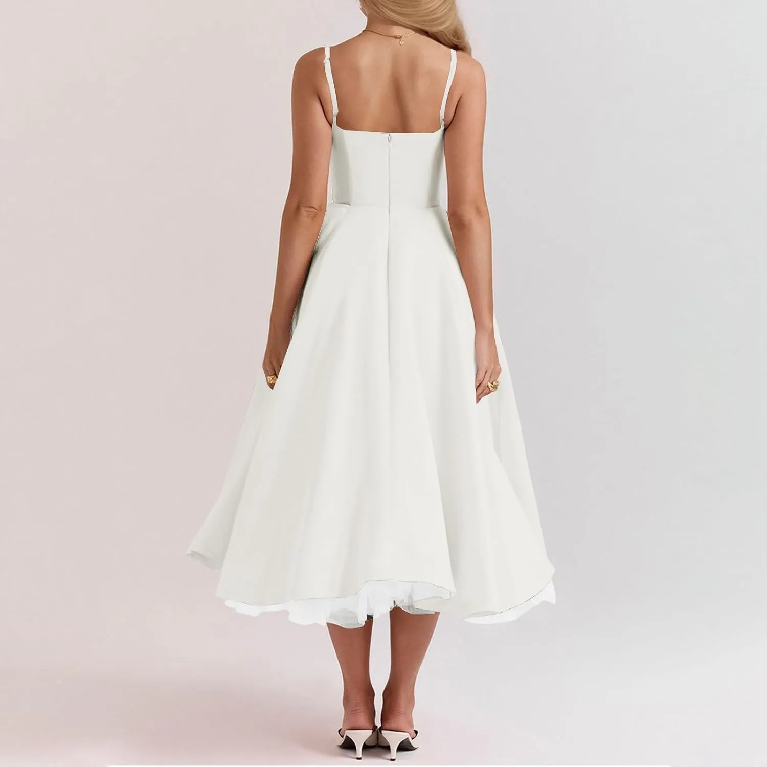 Wedding Guest Dresses for Women Spaghetti Straps Corset Homecoming Floral Cocktail Dress Lace Maxi Prom Dresses