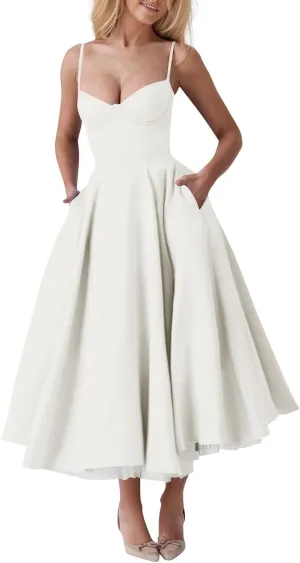 Wedding Guest Dresses for Women Spaghetti Straps Corset Homecoming Floral Cocktail Dress Lace Maxi Prom Dresses