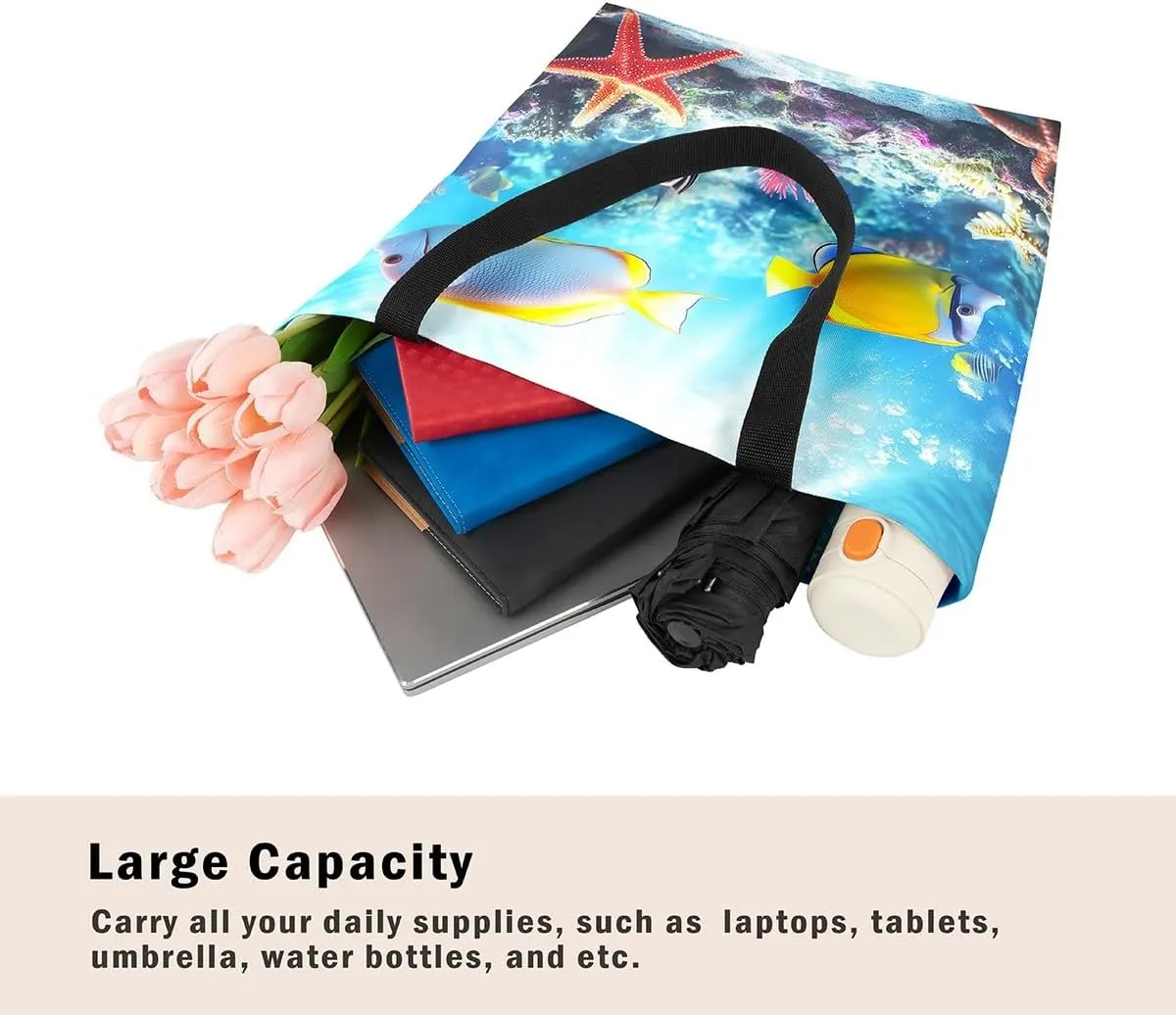 Wild Animals Canvas Tote Bag for Women,Tiger Leopard Travel Bag Zebra Giraffe Cheetah Cloth Cotton Bags