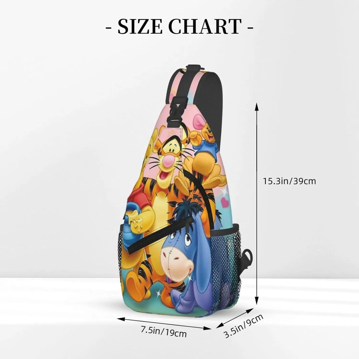Win-nie The Pooh Crossbody Bag Sling Shoulder Bag for Outdoor Travel Sports Camping Hiking Shoulder Bags