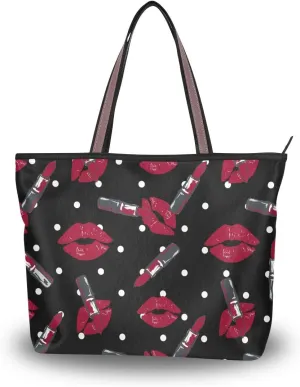 Woman Tote Bag Cute French Bulldog Shoulder Handbag for Work Travel Business Beach Shopping School