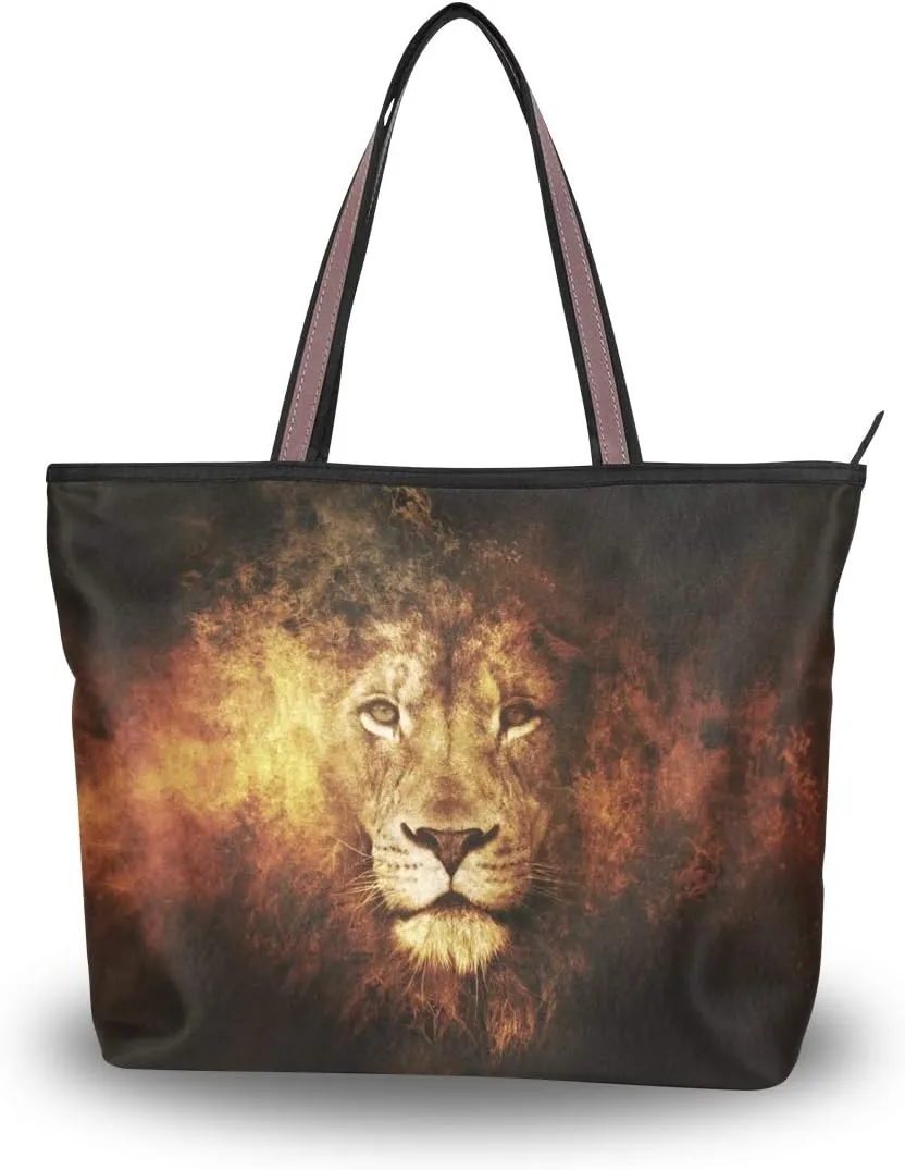 Woman Tote Bag Shoulder Handbag African American Woman for Work Travel Business Beach Shopping School
