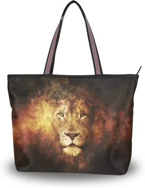 Woman Tote Bag Shoulder Handbag African American Woman for Work Travel Business Beach Shopping School