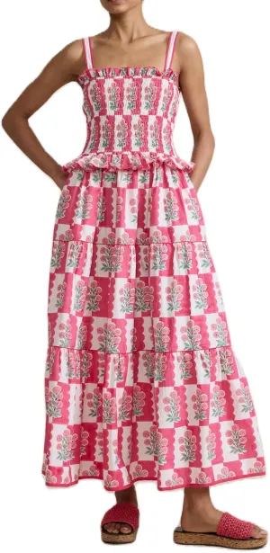 Women Boho Tie Shoulder Maxi Dress Square Neck Tiered Flowy Dress Floral Ruffle Long Dress Summer Beach Dress