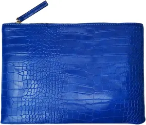 Women Clutches Crocodile Grain PU Leather Envelope Clutch Bag