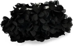 Women Elegant Evening Purse, Small Floral Clutch Bag with Detachable Chain for Wedding, Party, Prom