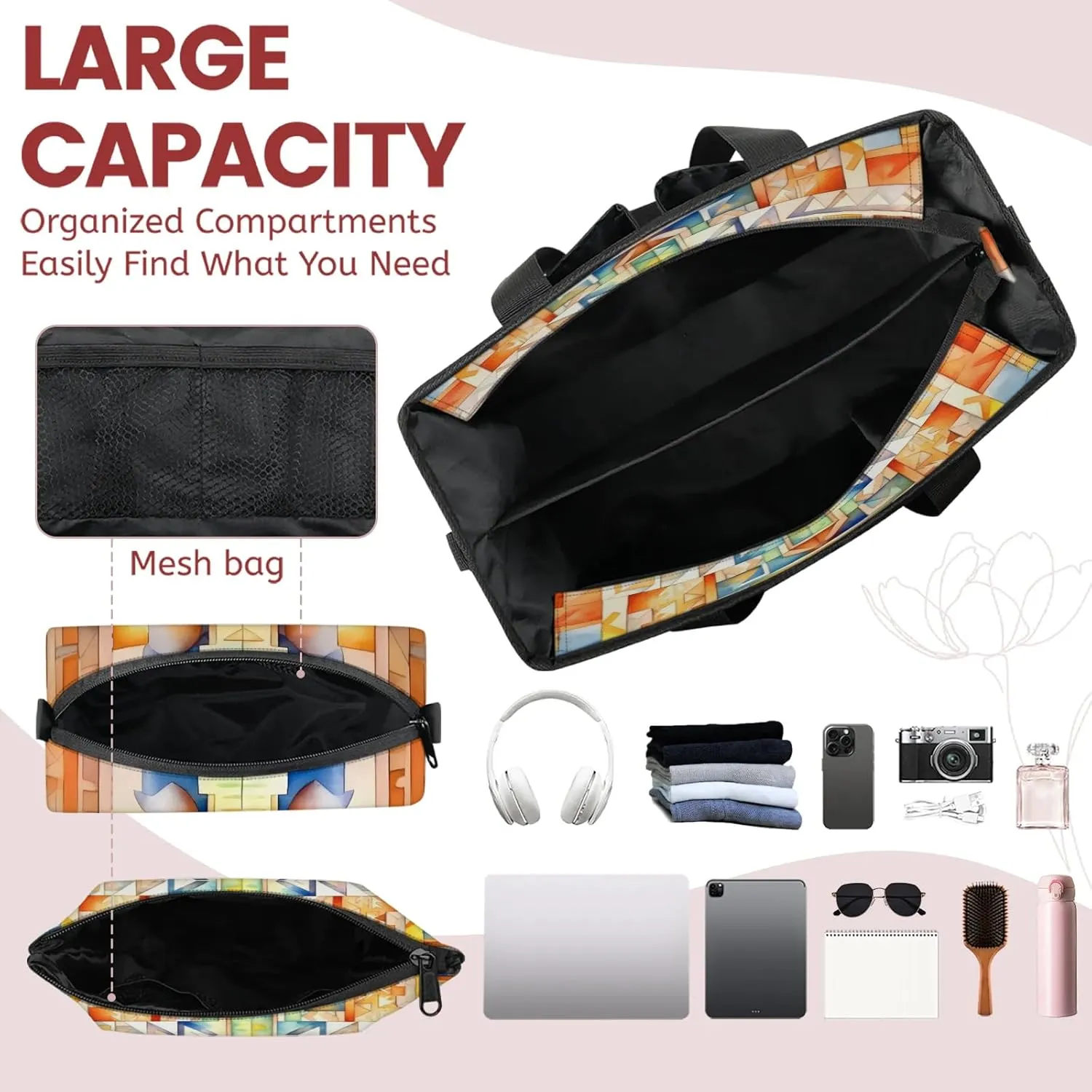 Women Fashion Tote Bag Wallet Shoulder Bags Set 3PCS Top Handle Satchel Purse Large Zippered Handbag Daily Use